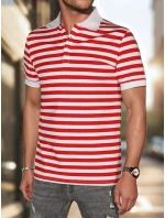 Pánská pruhovaná polokošile bílá FashionStreet PX0643