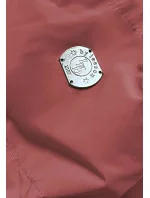 Dámská prošívaná zimní bunda v cihlové barvě (2m-963)