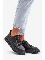 Zateplené dámské sneakersy Big Star MM274618 Černé Zateplené dámské sneakersy Big Star MM274618 Černé