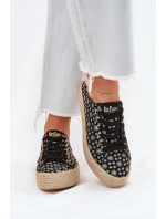 Vzory tenisky dámské na platformě s pletením Lee Cooper LCW-25-08-3647L černé