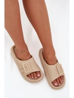 Dámské Pěnové Pantofle S Přezkou Vinceza 75207 Béžové