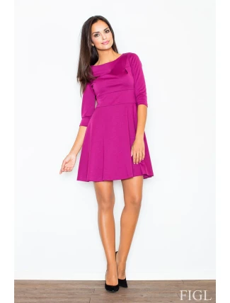Veronica M081 Fuchsiové šaty - Figl Veronica M081 Fuchsiové šaty - Figl