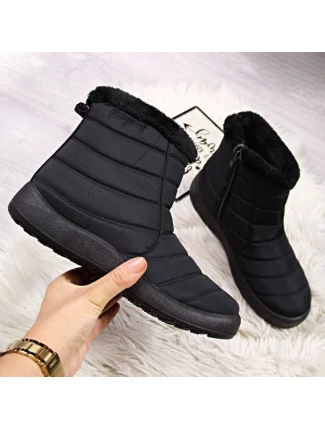 Nepromokavé sněhové boty na zip NEWS W EVE181A černé Nepromokavé sněhové boty na zip NEWS W EVE181A černé