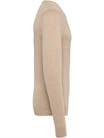 Kariban K 965 Pánský svetr s výstřihem do V 20.K965 beige heather Kariban K 965 Pánský svetr s výstřihem do V 20.K965 beige heather