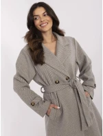 Kabát MO EN 5209.87 šedobéžový Kabát MO EN 5209.87 šedobéžový