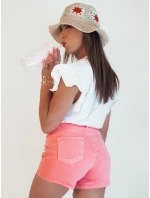 Dámské džínové šortky GLAMWEAR růžové FashionStreet SY0356