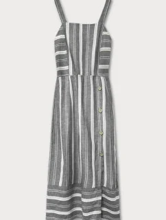 Šedé bavlněné šaty (345ART)