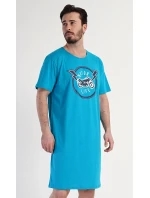 Pánská noční košile s krátkým rukávem Motocycle Pánská noční košile s krátkým rukávem Motocycle