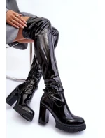 Kozačky na podpatku model 185575 Step in style Kozačky na podpatku model 185575 Step in style