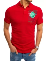 FashionStreet červené polo tričko s potiskem PX0367