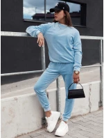 Dámský velurový komplet URBANVELVET blue FashionStreet AY1056