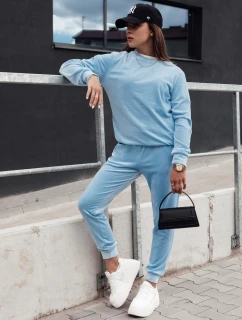 Dámský velurový komplet URBANVELVET blue FashionStreet AY1056