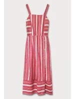 Červené bavlněné šaty (345ART) Červené bavlněné šaty (345ART)