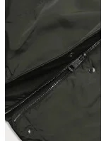 Dámská zimní bunda v khaki barvě (m21309)