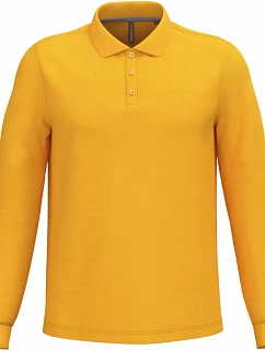 Kariban K 243 Pánské piqué polo s dlouhým rukávem 20.K243 yellow