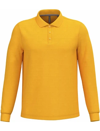 Kariban K 243 Pánské piqué polo s dlouhým rukávem 20.K243 yellow