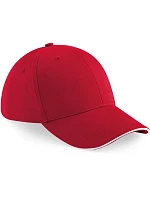 Beechfield B 20 6 panelová sandwich kšiltovka "Athleisure" 53.0020 classic red/white Beechfield B 20 6 panelová sandwich kšiltovka "Athleisure" 53.0020 classic red/white