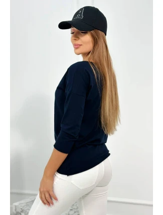 Halenka ležérní tmavě modrá Halenka ležérní tmavě modrá