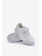 Dětské Tenisky Z Eko Kůže Na Suchý Zip Big Star OO374005 Bílé