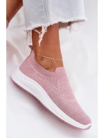 Nazouvací Textilní Sportovní Boty Dámské Černé Minstina