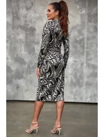 Zeleno-černé šaty MONAM FashionStreet EY2422