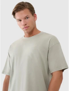 Pánské hladké tričko oversize 4F 4FWSS25TTSHM1961-44S