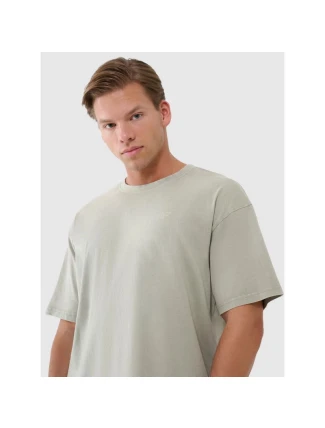 Pánské hladké tričko oversize 4F 4FWSS25TTSHM1961-44S Pánské hladké tričko oversize 4F 4FWSS25TTSHM1961-44S