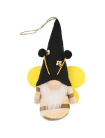 SKŘÍTEK SKŘÍTEK VČELA ČERNÝ 20CM PŘÍVĚSEK JARNÍ DEKORACE