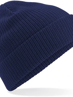 Beechfield B 50N Pletená čepice z bio bavlny 53.0050 oxford navy