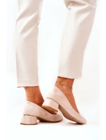 Semišové lodičky Lewski 3118 Béžové Semišové lodičky Lewski 3118 Béžové