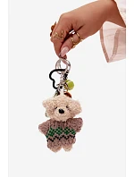 Přívěsek na klíče Přívěsek na kabelku Medvídek v svetru Raketa s míčem Hamburger Zelený