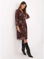 Šaty IT SK 10536 2.35 hnědá Šaty IT SK 10536 2.35 hnědá