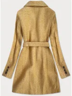 Dámský kabát s přídavkem vlny RL PL-2715.31P žlutý - Rosse Line Dámský kabát s přídavkem vlny RL PL-2715.31P žlutý - Rosse Line