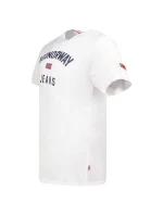 Geografické Norsko tričko Jassier 254 M SY1361H/GN-White pánské