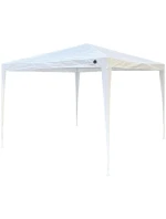 Pavilonový zahradní stan PE 3x3x2,45 m bílý SASKA GARDEN