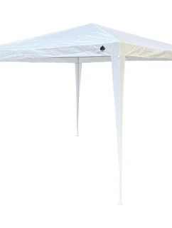 Pavilonový zahradní stan PE 3x3x2,45 m bílý SASKA GARDEN