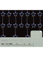 Světelné závěsy na vánoční stromek 200x200 CM 415LED STARS MULTIKOLOR Světelné závěsy na vánoční stromek 200x200 CM 415LED STARS MULTIKOLOR