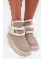 Zimní boty Dámské z přírodního nubuku s kožichem Lee Cooper LCJ 25 01 3739 Světle šedé Zimní boty Dámské z přírodního nubuku s kožichem Lee Cooper LCJ 25 01 3739 Světle šedé