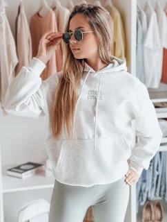 Dámská mikina oversize MINMIN LOVE šedá FashionStreet BY1496