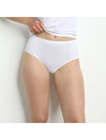 Dámské bavlněné kalhotky 2 ks DIM COTTON BIO MIDISLIP 2x - DIM - bílá