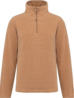 Kariban K 912 Mikrofleecová mikina s 1/4 zipem "Enzo" 20.K912 camel heather