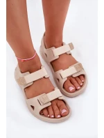 Dámské pěnové sandály na platformě Big Star – béžové