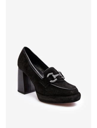 Kožené lodičky 2706 černé - Laura Messi