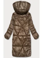 Hnědá dámská bunda pro přechodné období (YP-22081-101)