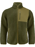 James Harvest Kingsley Fleece Men Pánská fleecová bunda Sherpa "Two-Tone" 62.1500 moss green