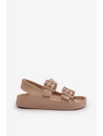 Dětské lehké žabky s přezkami BIG STAR NN374544 béžové Dětské lehké žabky s přezkami BIG STAR NN374544 béžové