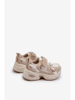 Dětské Sportovní Tenisky Na Suchý Zip Bežové Rulagia