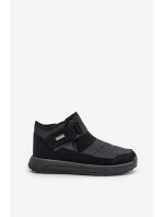 Zateplené pánské zimní boty sněhule černé Progress PROGJ-22-153 Zateplené pánské zimní boty sněhule černé Progress PROGJ-22-153