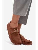 Dámské polobotky typu barefoot z přírodního semiše Zazoo 327 hnědé Dámské polobotky typu barefoot z přírodního semiše Zazoo 327 hnědé