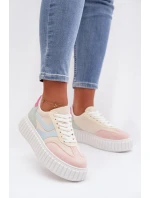 Dámské tenisky na platformě z eko semiše vícebarevné Cadrina